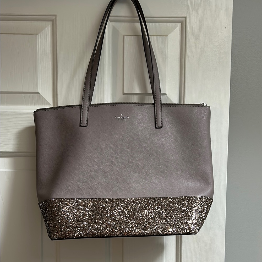 Kate Spade Greta Court Penny Glitter Tote NWOT